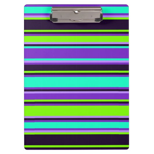 Vet Paarse, Aqua en Chartreuse Klembord (Voorkant)