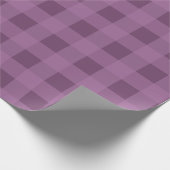 Vet Paarse Buffalo Plaid Wrapping Paper Cadeaupapier (Hoek)