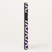 Vet Paarse en witte geometrische meander Case-Mate iPhone Case (Achterkant / rechts)