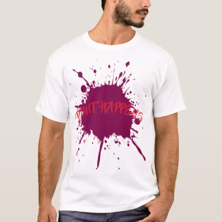Vet Paarse verfspetter T-shirt