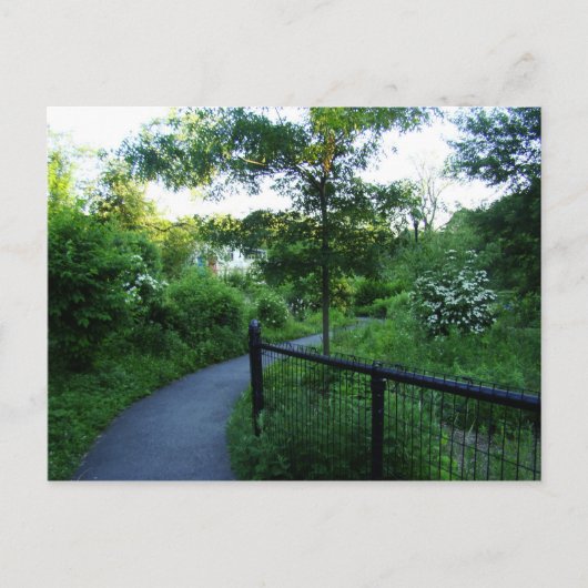 Vet pad naar het botenhuis briefkaart (Voorkant)