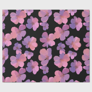Vet pakpapier met bloemen voor de lente