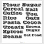 Vet  pantservinyl sticker (Vel)