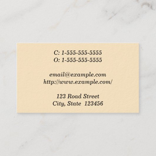 Vet Paralegal Visitekaartje (Achterkant)