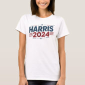 Vet Patriottisch Rood, Wit en Blauw Harris 2024 T-shirt (Voorkant)