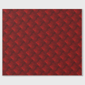 Vet patroon van rode lederbanden cadeaupapier (Vlak)