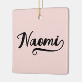 Vet Penseelscript Hart Blush Foto Keramisch Ornament (Links)