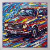 Vet penseelstreekvoertuig poster (Voorkant)