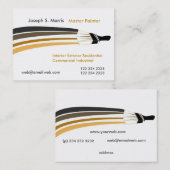 Vet penseelstreken Professionele huisschilders Visitekaartje (Voorkant / Achterkant)