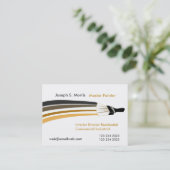 Vet penseelstreken Professionele huisschilders Visitekaartje (Staand voorkant)