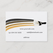 Vet penseelstreken Professionele huisschilders Visitekaartje (Achterkant)