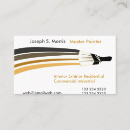 Vet penseelstreken Professionele huisschilders Visitekaartje