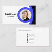 Vet pictogram Sociale media Visitekaartje (Voorkant / Achterkant)