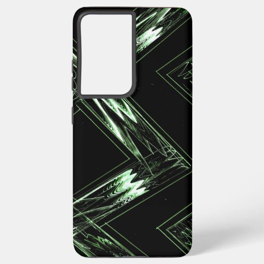 Vet Pine Green Patroon Samsung Galaxy Hoesje (Achterkant)