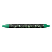Vet Pine Green Patroon Zwarte Inkt Pen (Voorkant)