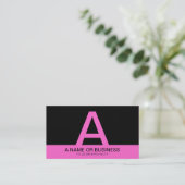 vet PINK-monogram Visitekaartje (Staand voorkant)