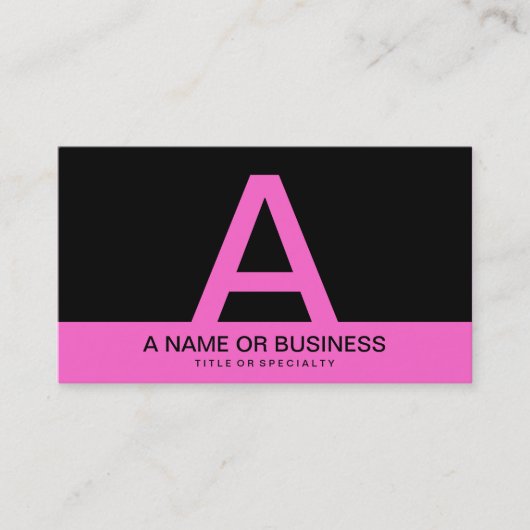 vet PINK-monogram Visitekaartje (Voorkant)