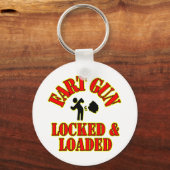 Vet Pistool vergrendeld en geladen Sleutelhanger (Voorkant)