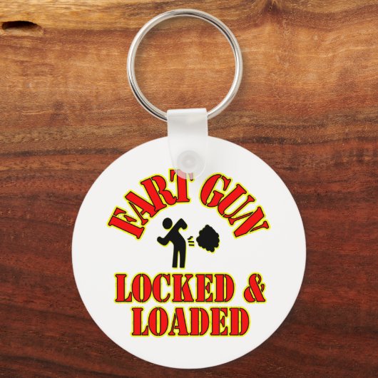 Vet Pistool vergrendeld en geladen Sleutelhanger (Voorkant)