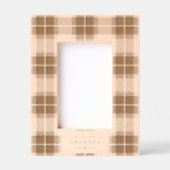 Vet plaid eenvoudige aangepaste tekst gegraveerde lijstjes (Voorkant)