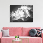Vet pluizig wolken Canvas Art Print (Insitu (Woonkamer))