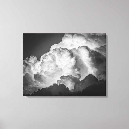 Vet pluizig wolken Canvas Art Print (Voorkant)