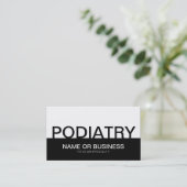 vet PODIATRY Visitekaartje (Staand voorkant)