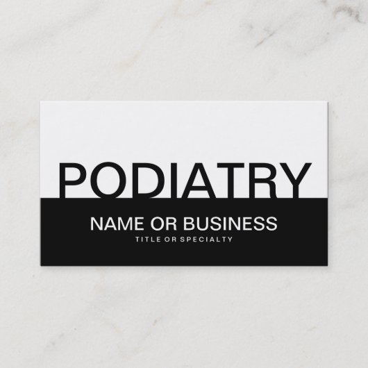 vet PODIATRY Visitekaartje (Voorkant)