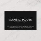 vet POET (aanpasbaar voor kleur) Visitekaartje (Achterkant)