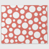 Vet Polka Dot Pattern Cadeaupapier (Vlak)