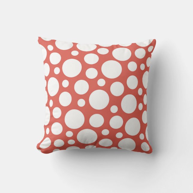 Vet Polka Dot Pattern Kussen (Voorkant)