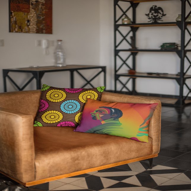 Vet Pop Art | Afrikaans-Amerikaans Man met lokalen Kussen (Creator heeft geüpload)