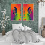 Vet Pop Art | Afrikaans-Amerikaans Man met lokalen Poster<br><div class="desc">Dit oogstende, boeiende stuk van de kunst van de pop is zeker om een verklaring in om het even welke ruimte of op om het even welk product te maken. Met een Afrikaans-Amerikaans man met locs brengen de levendige en gedurfde kleuren van de kunst het personage tot leven. Dit kleurrijke...</div>