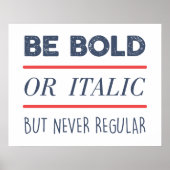 Vet Poster (Voorkant)