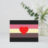 Vet Pride Vlag Briefkaart (Staand voorkant)