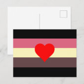 Vet Pride Vlag Briefkaart (Voorkant / Achterkant)