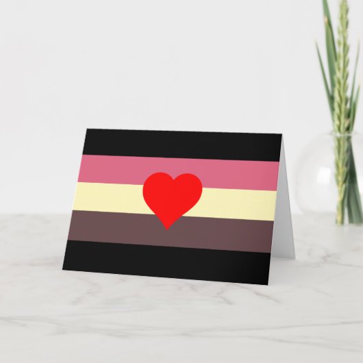 Vet Pride Vlag Feestdagen Kaart (Voorkant)