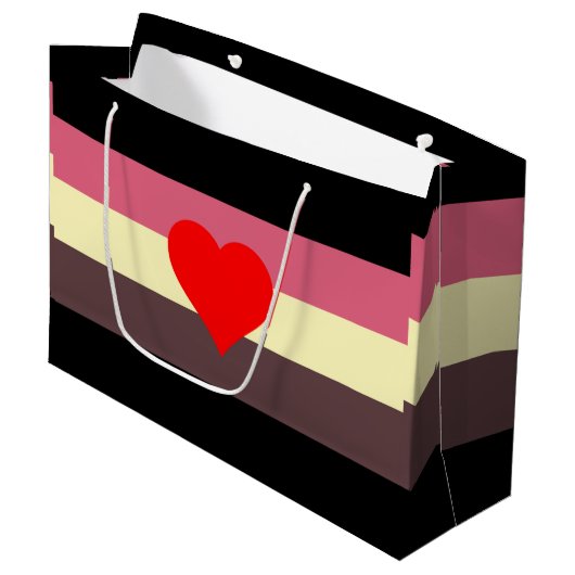 Vet Pride Vlag Groot Cadeauzakje (Voorkant Gekanteld)