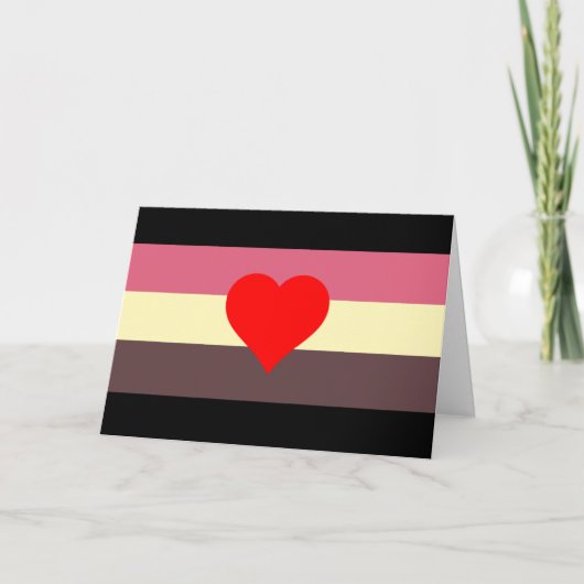 Vet Pride Vlag Kaart (Voorkant)