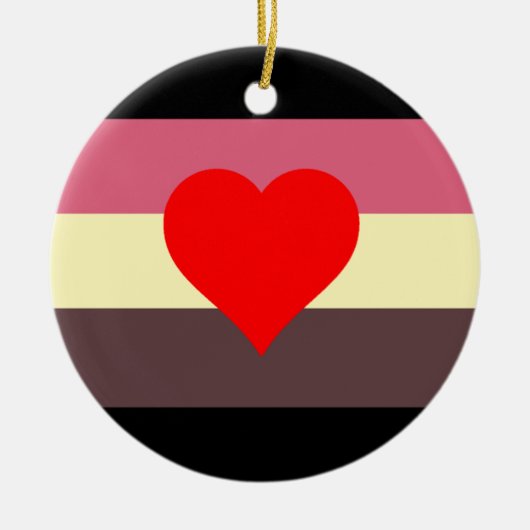 Vet Pride Vlag Keramisch Ornament (Voorkant)
