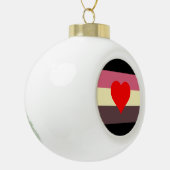 Vet Pride Vlag Keramische Bal Ornament (Links)