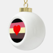 Vet Pride Vlag Keramische Bal Ornament (Rechts)