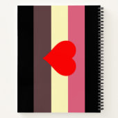 Vet Pride Vlag Notitieboek (Achterkant)