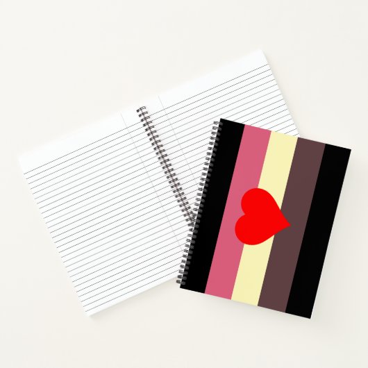 Vet Pride Vlag Notitieboek (Binnen)