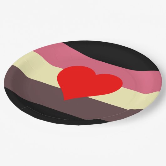 Vet Pride Vlag Papieren Bordje (Gekanteld)