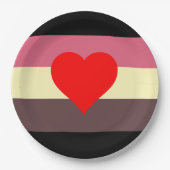 Vet Pride Vlag Papieren Bordje (Voorkant)