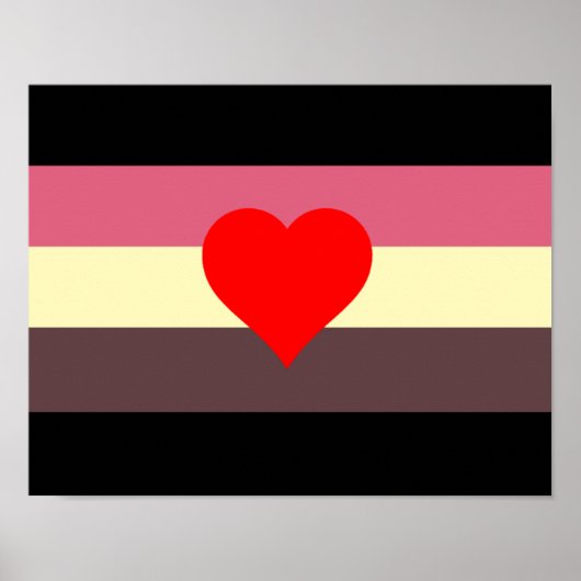 Vet Pride Vlag Poster (Voorkant)