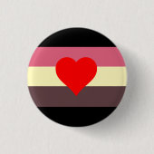 Vet Pride Vlag Ronde Button 3,2 Cm (Voorkant)