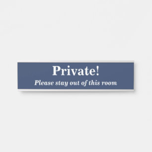 Vet 'Privé'. Deurteken Deurbordje