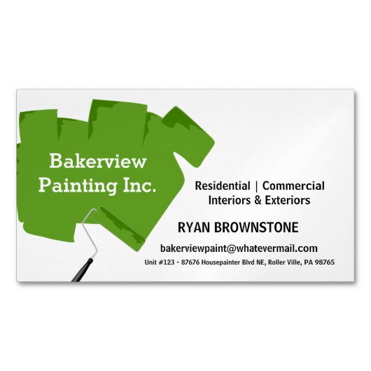 Vet Pro House Painter Services Visitekaartje Magneet (Voorkant)